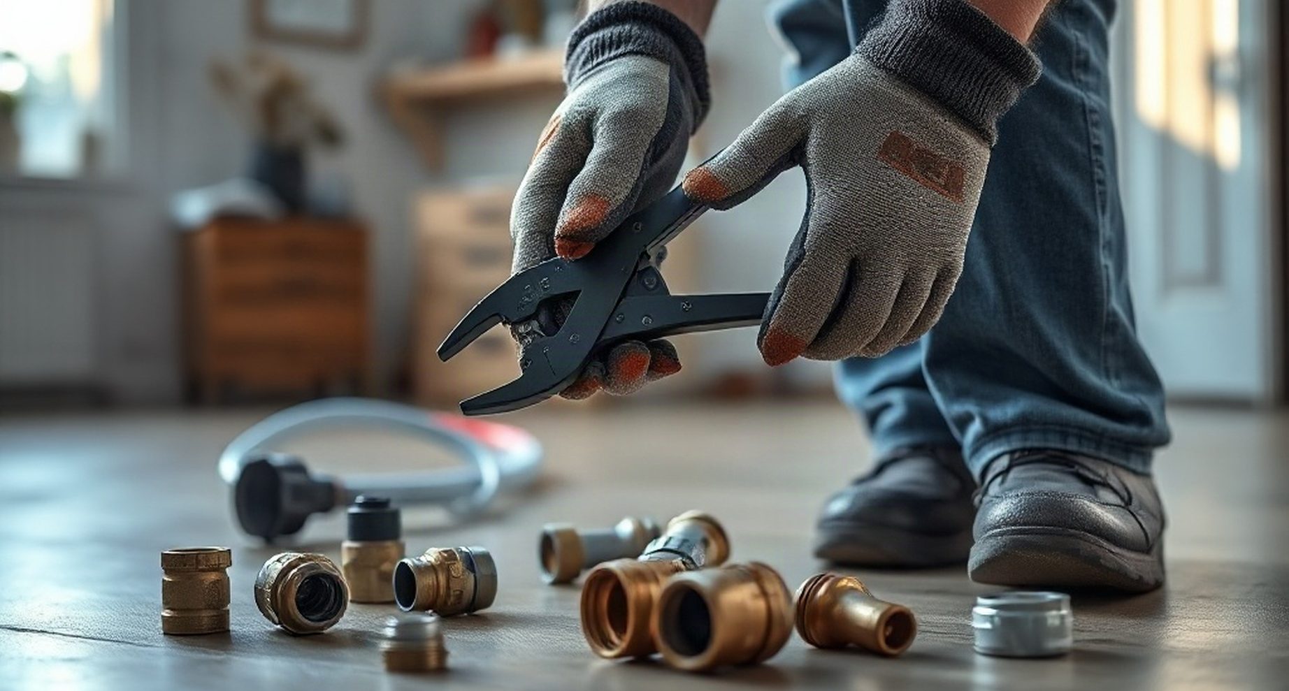 Artisan plombier en intervention à Puteaux